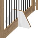 VidaXL Bramka dla psów z podpórkami 6 pcs Dąb artisan 100 x 60 cm