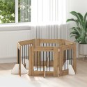 VidaXL Bramka dla psów z podpórkami 6 pcs Dąb artisan 60 x 60 cm