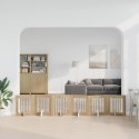 VidaXL Bramka dla psów z podpórkami 6 pcs Dąb artisan 60 x 60 cm