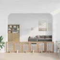 VidaXL Bramka dla psów z podpórkami 6 pcs Dąb artisan 60 x 80 cm