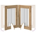 VidaXL Bramka dla psów z podpórkami 6 pcs Dąb artisan 60 x 80 cm