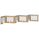 VidaXL Bramka dla psów z podpórkami 6 pcs Dąb artisan 80 x 60 cm