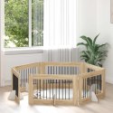 VidaXL Bramka dla psów z podpórkami 6 pcs dąb Sonoma 100 x 60 cm