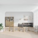 VidaXL Bramka dla psów z podpórkami 6 pcs dąb Sonoma 100 x 60 cm