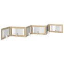 VidaXL Bramka dla psów z podpórkami 6 pcs dąb Sonoma 100 x 60 cm