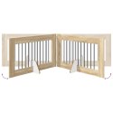 VidaXL Bramka dla psów z podpórkami 6 pcs dąb Sonoma 100 x 60 cm
