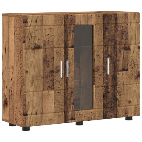 VidaXL Drewniana szafka Stare drewno 88,5 x 30,5 x 73 cm