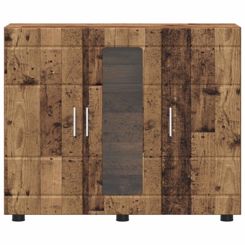 VidaXL Drewniana szafka Stare drewno 88,5 x 30,5 x 73 cm