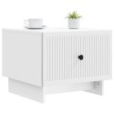 VidaXL Stolik kawowy Biały 49 x 50 x 40 cm Drewno inżynieryjne