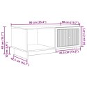 VidaXL Stolik kawowy Biały 90 x 50 x 40 cm Drewno inżynieryjne