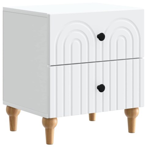 VidaXL Szafka Nocna Biały 43 x 34,5 x 48 cm Drewno inżynieryjne