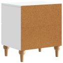 VidaXL Szafka Nocna Biały 43 x 34,5 x 48 cm Drewno inżynieryjne
