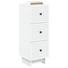 VidaXL Szafka z Szufladami Biały 33 x 34,5 x 90 cm Drewno inżynieryjne