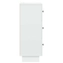 VidaXL Szafka z Szufladami Biały 33 x 34,5 x 90 cm Drewno inżynieryjne
