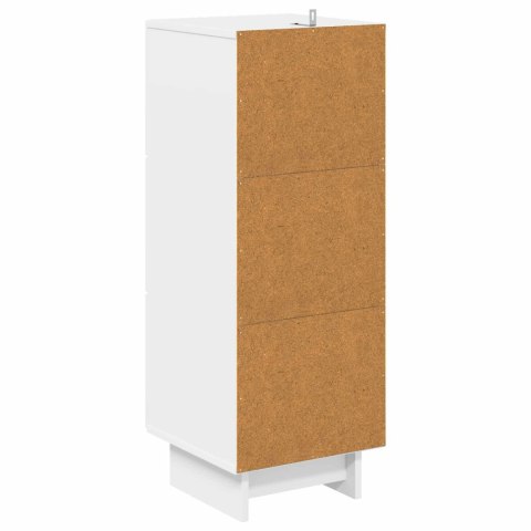 VidaXL Szafka z Szufladami Biały 33 x 34,5 x 90 cm Drewno inżynieryjne