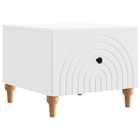 VidaXL Stolik kawowy Biały 49 x 50 x 40 cm Drewno inżynieryjne