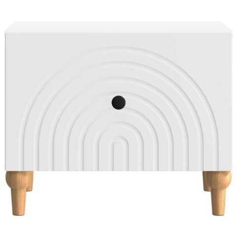 VidaXL Stolik kawowy Biały 49 x 50 x 40 cm Drewno inżynieryjne