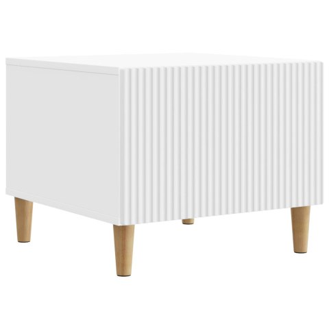 VidaXL Stolik kawowy Biały 49 x 50 x 40 cm Drewno inżynieryjne