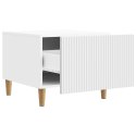VidaXL Stolik kawowy Biały 49 x 50 x 40 cm Drewno inżynieryjne