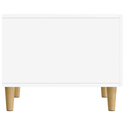 VidaXL Stolik kawowy Biały 49 x 50 x 40 cm Drewno inżynieryjne