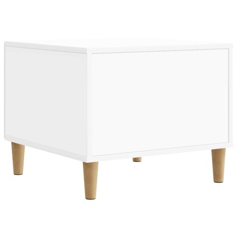 VidaXL Stolik kawowy Biały 49 x 50 x 40 cm Drewno inżynieryjne
