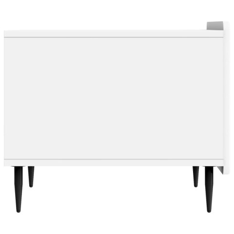 VidaXL Stolik kawowy Biały 49 x 50 x 42 cm Drewno inżynieryjne