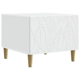 VidaXL Stolik kawowy Biały 50 x 49 x 40 cm Drewno inżynieryjne