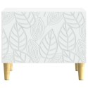 VidaXL Stolik kawowy Biały 50 x 49 x 40 cm Drewno inżynieryjne