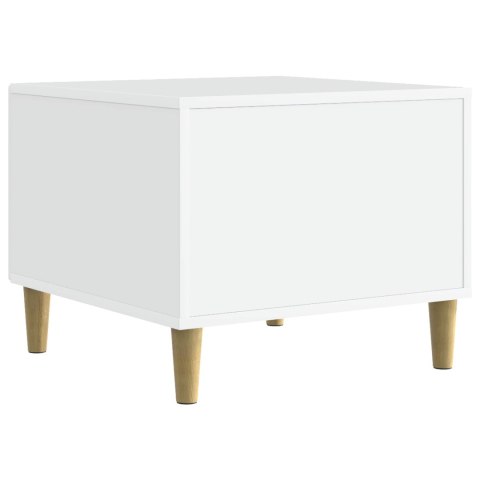VidaXL Stolik kawowy Biały 50 x 49 x 40 cm Drewno inżynieryjne
