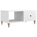 VidaXL Stolik kawowy Biały 90 x 50 x 40 cm Drewno inżynieryjne
