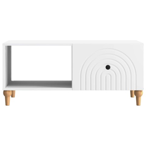 VidaXL Stolik kawowy Biały 90 x 50 x 40 cm Drewno inżynieryjne