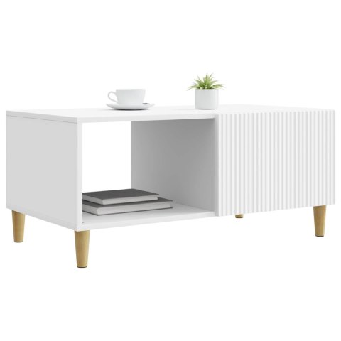 VidaXL Stolik kawowy Biały 90 x 50 x 40 cm Drewno inżynieryjne