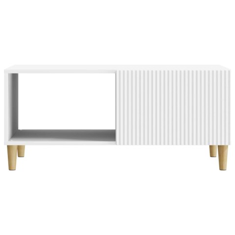 VidaXL Stolik kawowy Biały 90 x 50 x 40 cm Drewno inżynieryjne