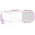 VidaXL Stolik kawowy Biały 90 x 50 x 40 cm Drewno inżynieryjne