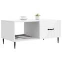 VidaXL Stolik kawowy Biały 90 x 50 x 40 cm Drewno inżynieryjne