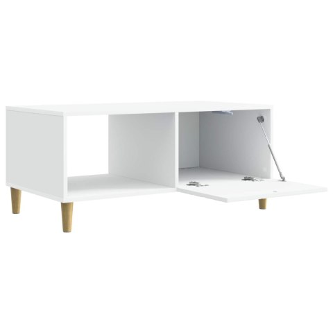 VidaXL Stolik kawowy Biały 90 x 50 x 40 cm Drewno inżynieryjne