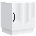 VidaXL Stolik nocny Biały 43 x 34,5 x 47 cm Drewno inżynieryjne