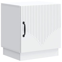 VidaXL Stolik nocny Biały 43 x 34,5 x 47 cm Drewno inżynieryjne
