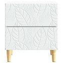 VidaXL Stolik nocny Biały 43 x 34,5 x 48 cm Drewno inżynieryjne