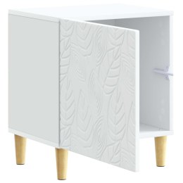 VidaXL Stolik nocny Biały 43 x 34,5 x 50 cm Drewno inżynieryjne