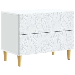 VidaXL Stolik nocny Biały 62 x 34,5 x 48 cm Drewno inżynieryjne