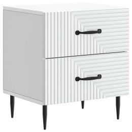 VidaXL Szafka Nocna Biały 43 x 34,5 x 47,5 cm Drewno inżynieryjne