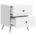 VidaXL Szafka Nocna Biały 43 x 34,5 x 47,5 cm Drewno inżynieryjne