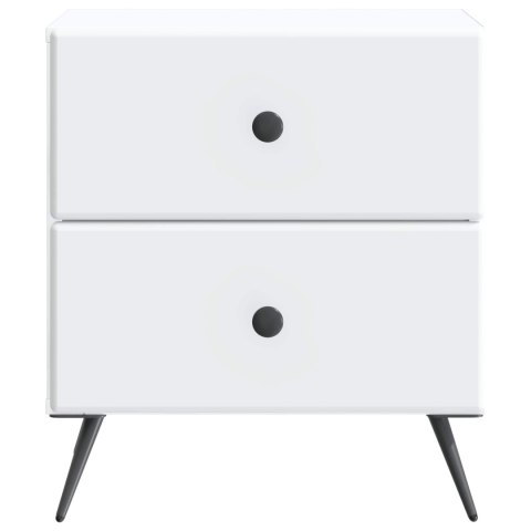 VidaXL Szafka Nocna Biały 43 x 34,5 x 47,5 cm Drewno inżynieryjne