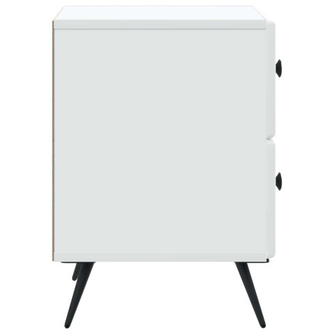 VidaXL Szafka Nocna Biały 43 x 34,5 x 47,5 cm Drewno inżynieryjne