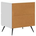 VidaXL Szafka Nocna Biały 43 x 34,5 x 47,5 cm Drewno inżynieryjne