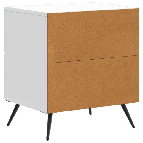 VidaXL Szafka Nocna Biały 43 x 34,5 x 47,5 cm Drewno inżynieryjne
