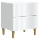VidaXL Szafka Nocna Biały 43 x 34,5 x 48 cm Drewno inżynieryjne