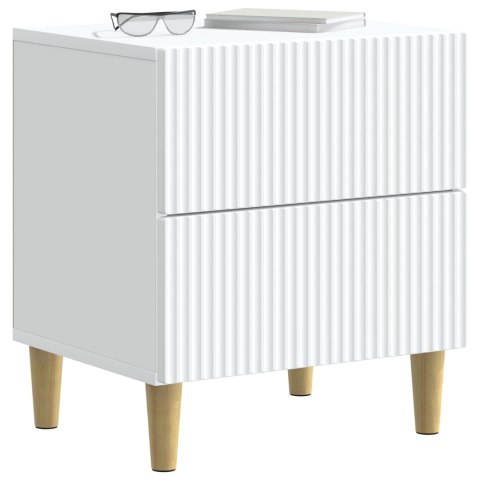 VidaXL Szafka Nocna Biały 43 x 34,5 x 48 cm Drewno inżynieryjne