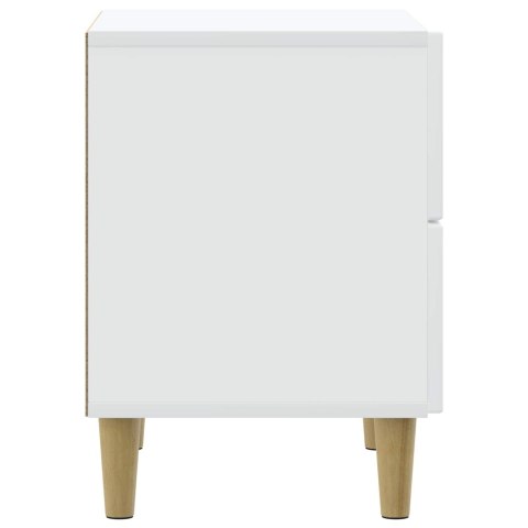 VidaXL Szafka Nocna Biały 43 x 34,5 x 48 cm Drewno inżynieryjne